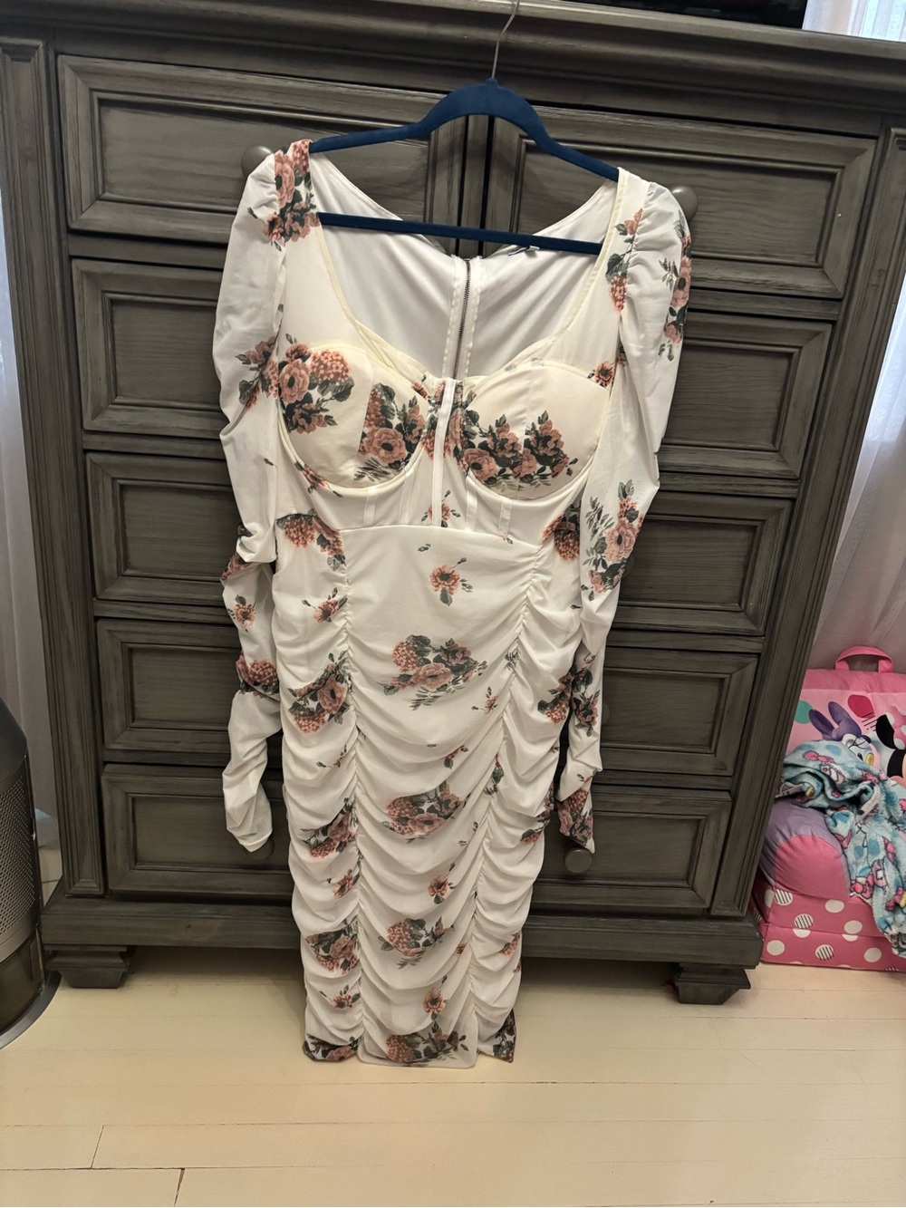 Fashion NOVA Great condition Ruched Midi Dress